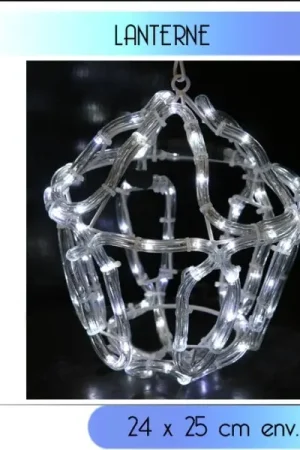 Lanterne de noel lumineuse blanc Nouvelle Collection
