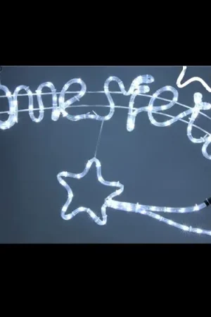 Marque Silhouette lumineuse noel Etoile filante bonnes fêtes