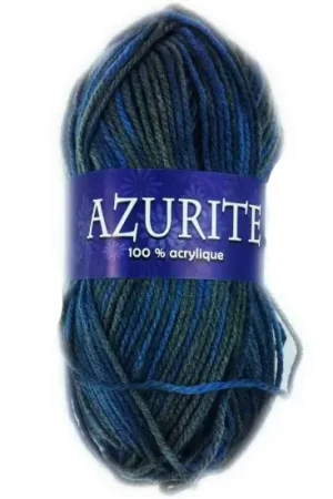 Pelote pas cher Azurite chiné Gris Bleu Commande En Gros