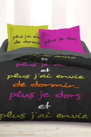 Prix Promo Housse de Couette Je Dors Marque Today