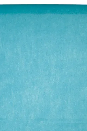 Bon Marché Nappe en Tissu intissé Turquoise en rouleau 10mx120cm