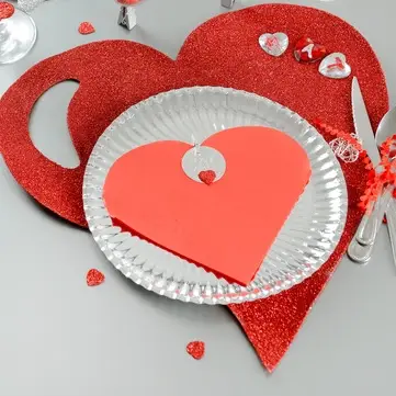 Meilleure Vente Serviette en papier coeur RougeX20