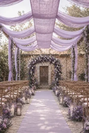 Certifié Tenture mariage Parme 12 mètres