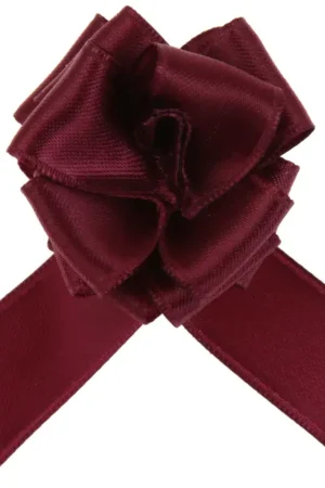 Noeud Bordeaux en satin X5 Acheter En Ligne