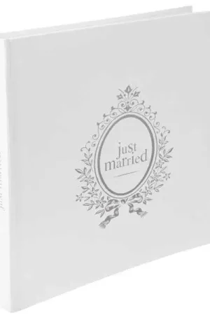 Pas Cher Livre d'or Just Married Blanc