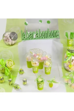 Retour Gratuit Bar à bonbons Vert anis