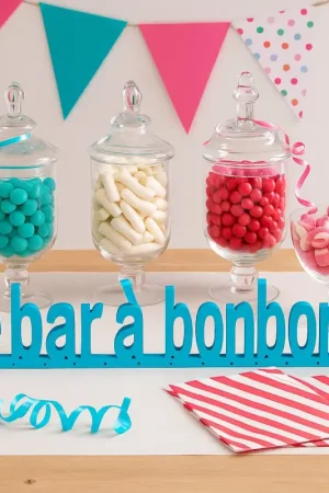 Bar à bonbons Turquoise Prix Cassé