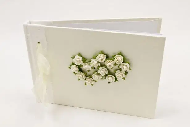 Acheter Direct Livre d'or double coeurs Ecru