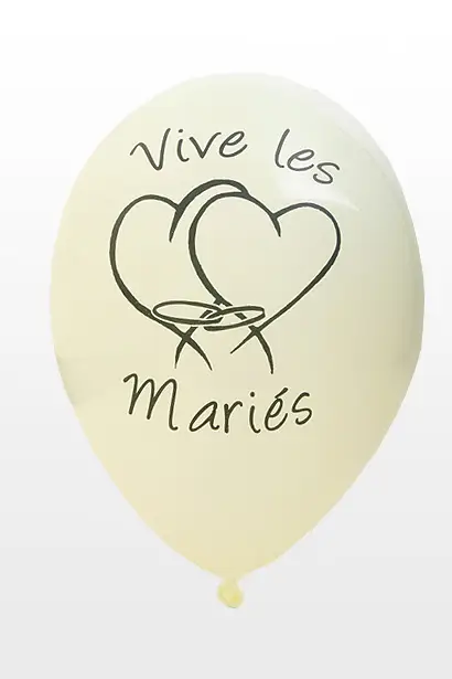 Ballon vive les mariés Ecrux8 Seulement Aujourd'hui