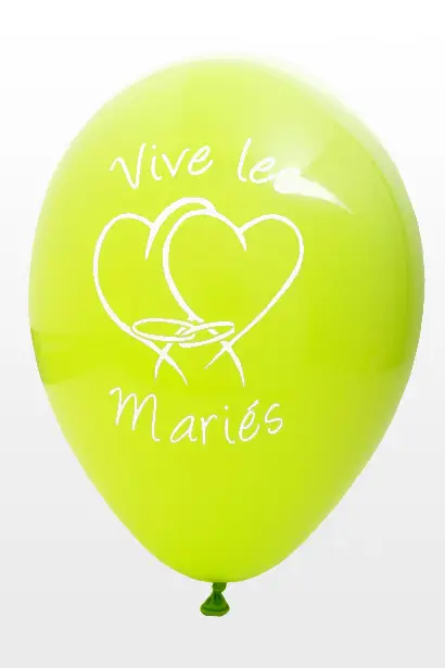 Acheter En Ligne Ballon vive les mariés Vert anisx8