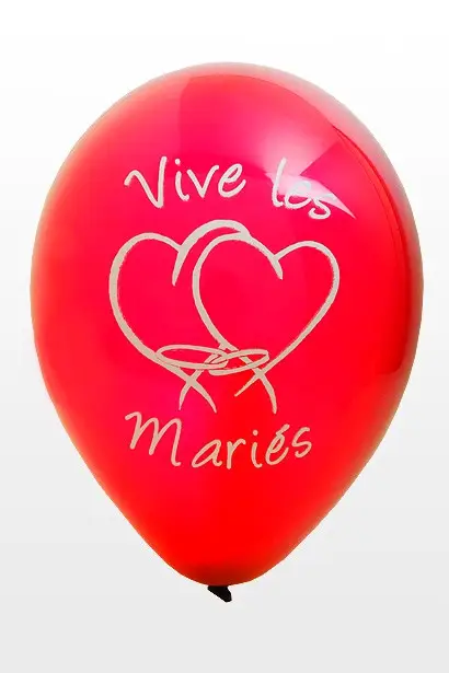 Produit De Marque Ballon vive les mariés Rougex8