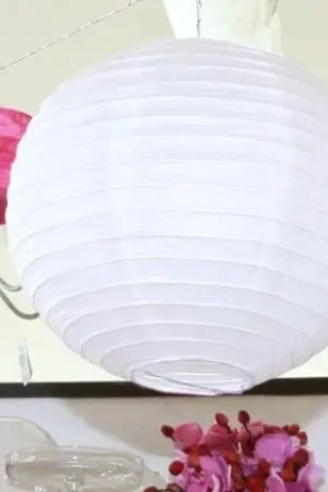 Super Prix Boule lampion en papier 50cm Blanc