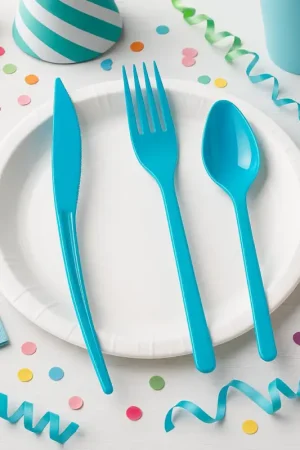 Ménagère Plastique Turquoise x30 Affaire À Saisir