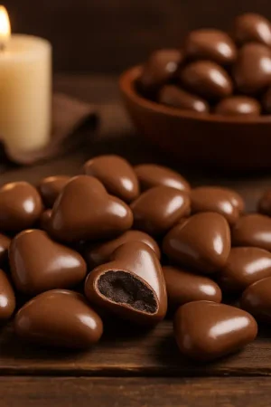 Prix Choc Dragées Coeur Chocolat Moka 500 gr