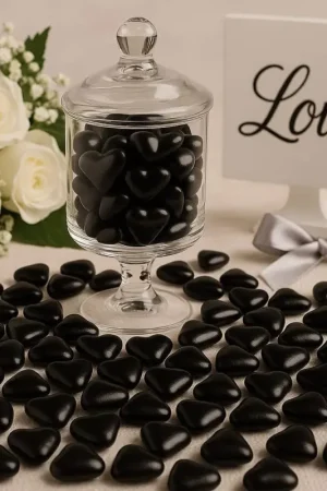 Dragées Coeur Chocolat Noir 500 gr Petit Prix