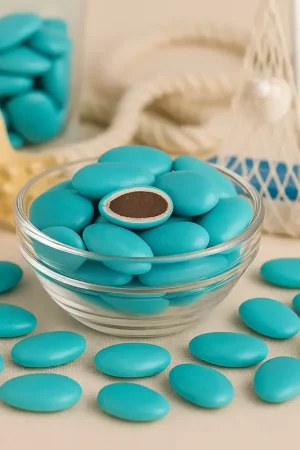 Nouveauté Dragées Bleu Caraibe au Chocolat 500 gr