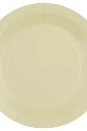 Affaire À Saisir Assiette carton ronde Ivoire 23 cm x 10 pièces