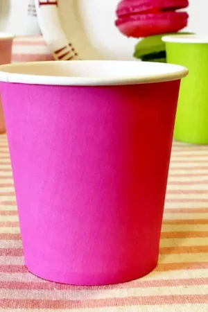 Gobelet en carton Fuchsia x 25 pièces Vente Directe