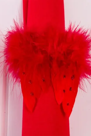 Achetez Aujourd'hui Aile d'ange Plume Rouge x 5 pièces