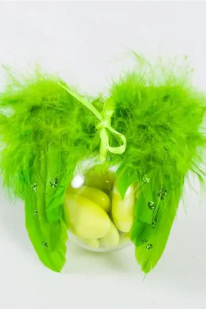 Aile d'ange Plume Vert Anis x 5 pièces Acheter Direct