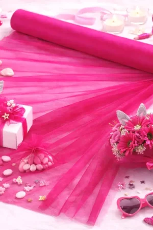 Rouleau de tulle Fuchsia 70 cm x 25 m Top Vente