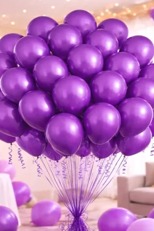 Ballon gonflable Violet 30 cm x 50 pièces Vente Directe