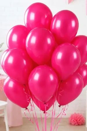 Ballon gonflable Fuchsia 30 cm x 50 pièces Réduction