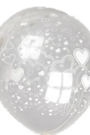 Ballon géant Transparent imprimé Coeur 90 cm Produit De Marque