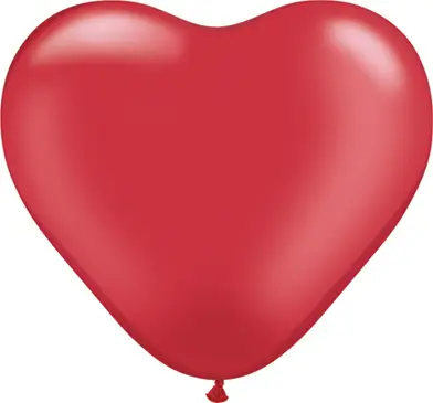 Ballon Gonflable Coeur Rouge Rouge 45 cm x 3 pièces Bon Marché