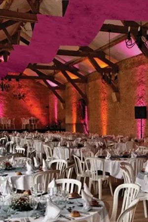 Tenture de salle 25 mètres Fuchsia Super Prix