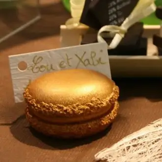 Prix Promo Marque place Macaron Or x 2 pièces