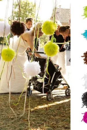 Offre Du Jour Suspension Boule Plume 10 cm