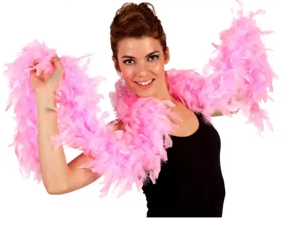 Boa en plume Rose 2 mètres Offre Du Jour
