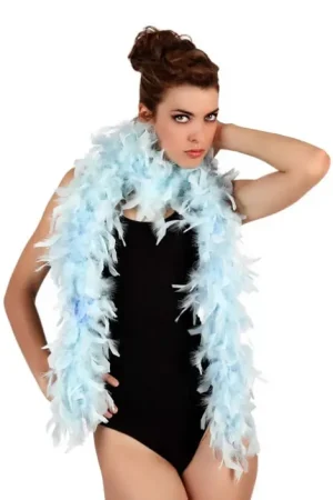 Boa en plume Bleu Ciel 2 mètres Commande En Gros