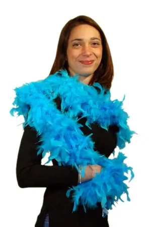 Boa en plume Turquoise 2 mètres Expédié Aujourd'hui