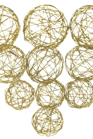 Boule en Métal Or x 7 pièces Prix Cassé