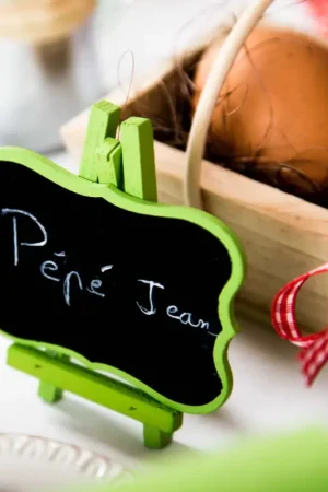 Paiement Sécurisé Ardoise Sur Chevalet Vert anis 8 cm x 4 pièces