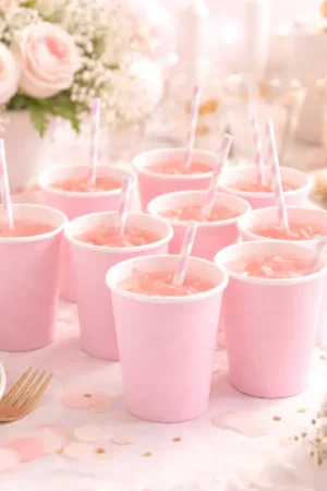 Prix Choc Gobelet en carton Rose x 25 pièces