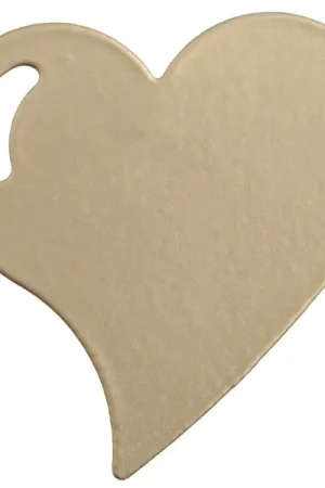 Bon Plan Coeur métal sur pince Or x4