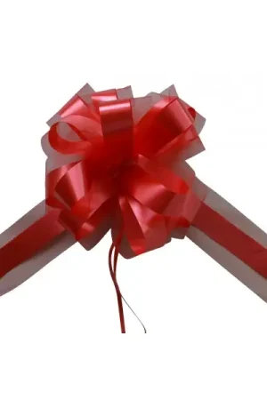 Solde Noeud en tulle Rouge 50cm x2