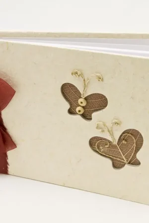 Livre d'or avec Papillon Bordeaux Prix Cassé