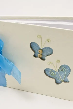 Livre d'or Mariage Motif Papillon Turquoise Achetez Aujourd'hui