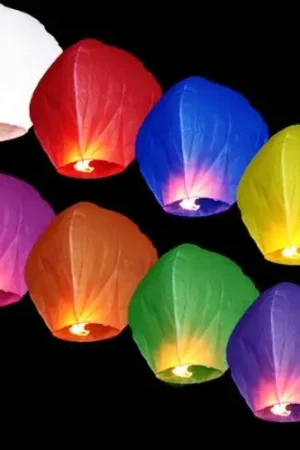 Offre Exclusive Lanterne Thailandaise Multicolore x 10 pièces