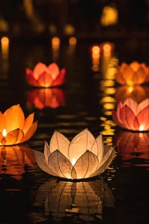 Lanterne flottante Thailandaise x 6 pièces Quantité Limitée