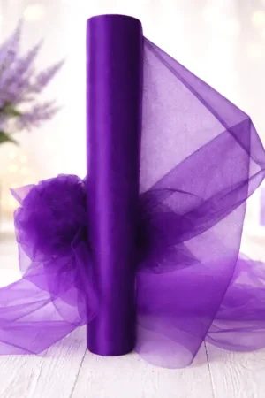 Affaire À Saisir Rouleau de tulle Violet 9 mètres x 50 cm