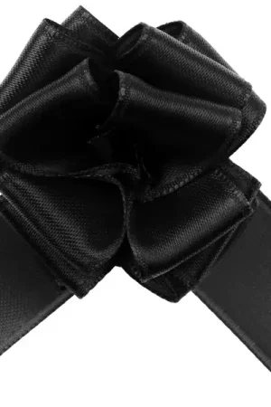 Noeud satin Noir x 5 pièces Nouvelle Collection