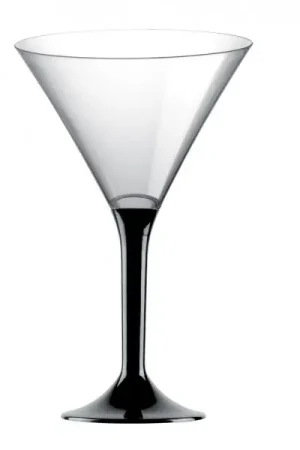 Verre à cocktail en plastique Noir x 20 pièces Commander Vite