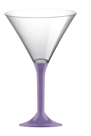 Commande En Gros Verre à cocktail martini en plastique Parme x 20 pièces