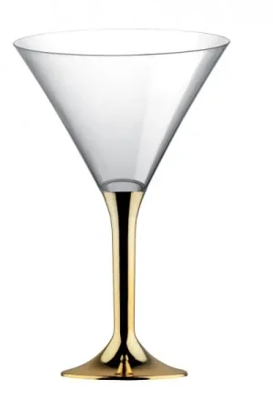 Livraison Express Verre Apéritif à Cocktail en plastique Or Chrome x 20 pièces