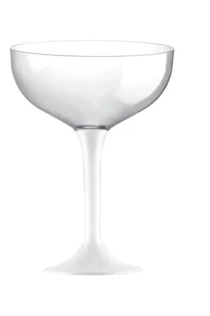 Coupe à champagne réutilisable en plastique Blanc x 20 pièces Must-Have